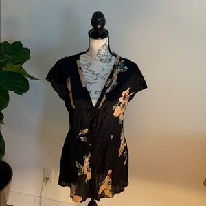 Staring at Stars Backless Romper- Sz. Small